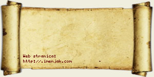 Milana Velebit vizit kartica